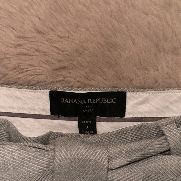 ✨HOST PICK✨ NWOT Banana Republic Heather Gray Avery Pant with Tie Belt - Picture 5 of 8